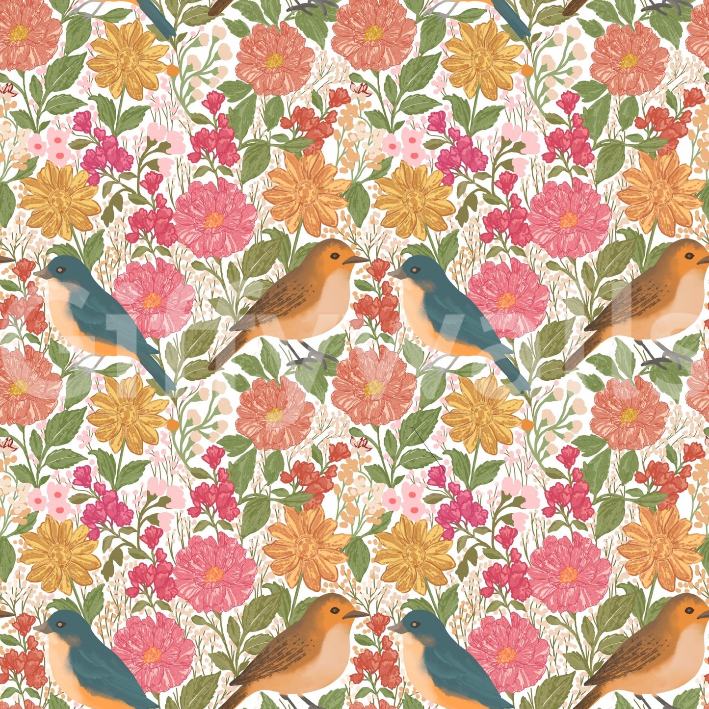 A high-quality serene garden wall mural for walls.