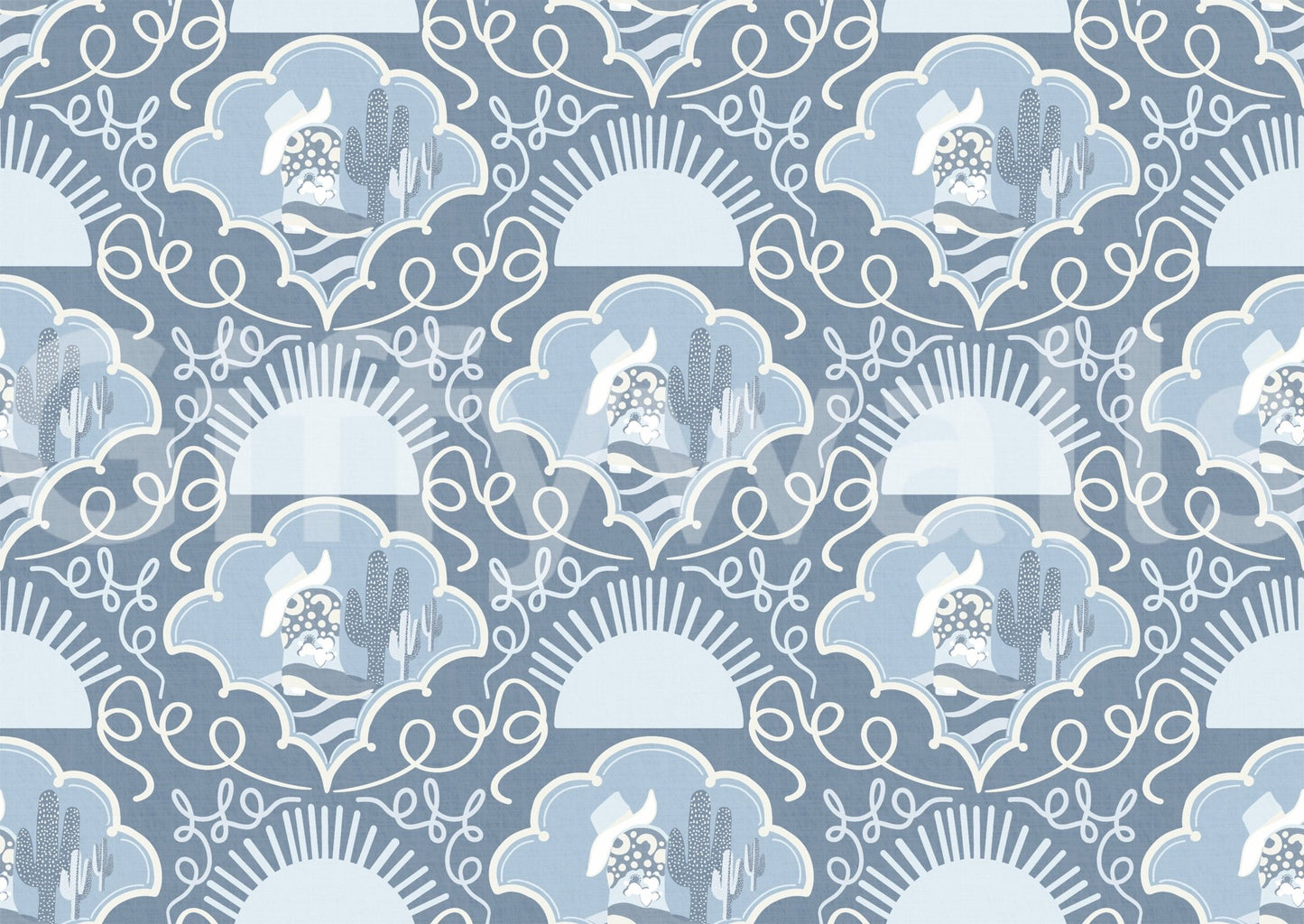 The overall aesthetic is a calming Western scene. GD3358