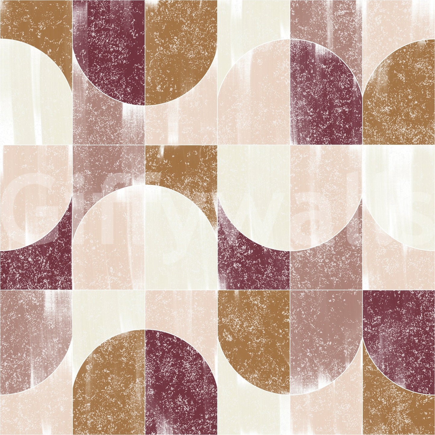 Unique geometric pattern for walls.