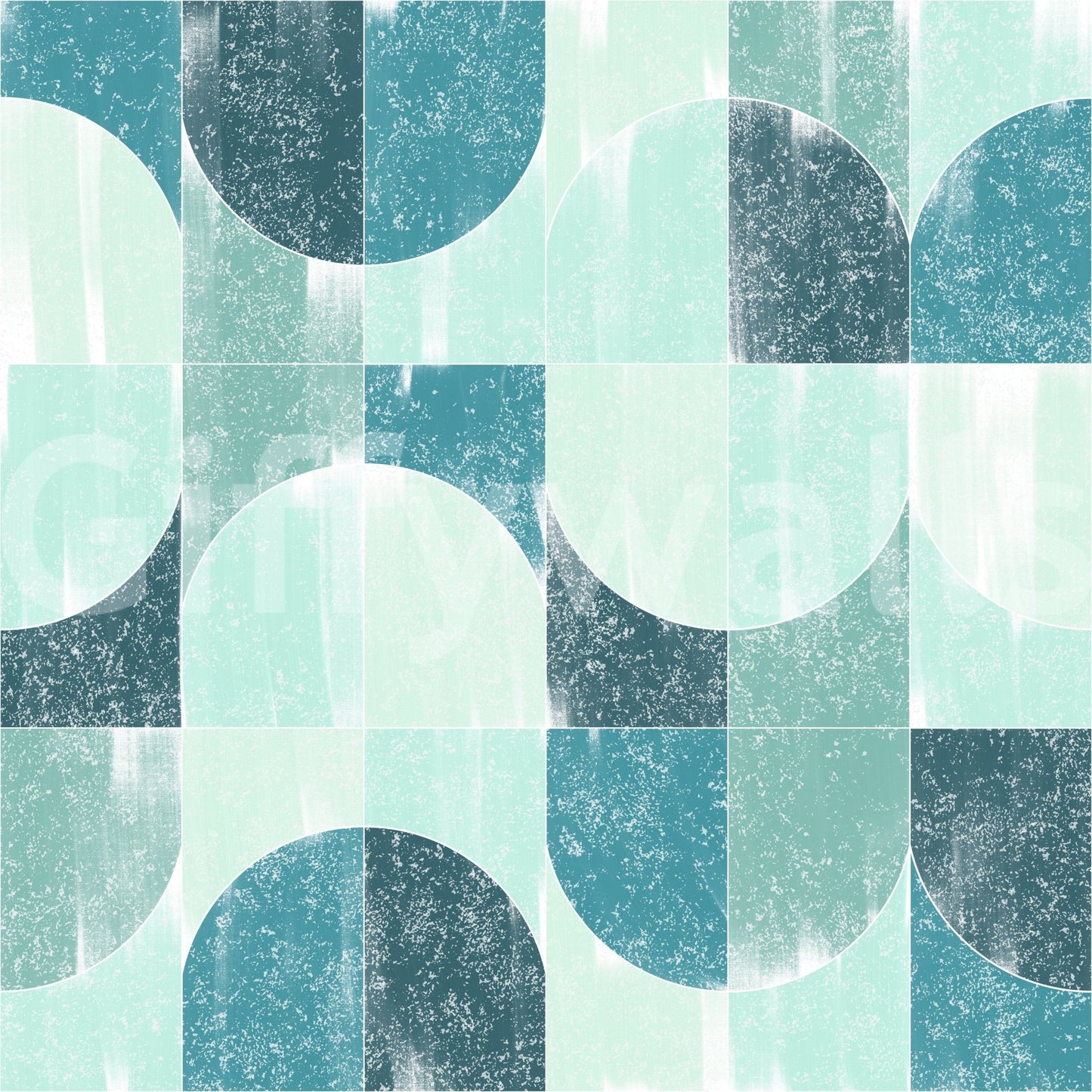 Unique geometric pattern for walls.