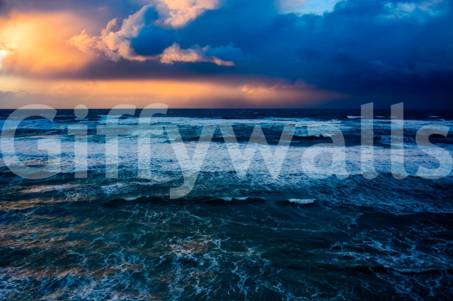 Storm over the Mediterranean Wall Mural