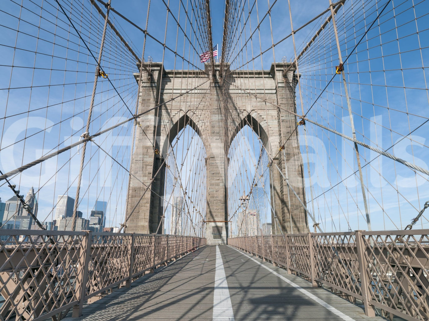 Iconic landmark wallpaper for a professional workspace mural.