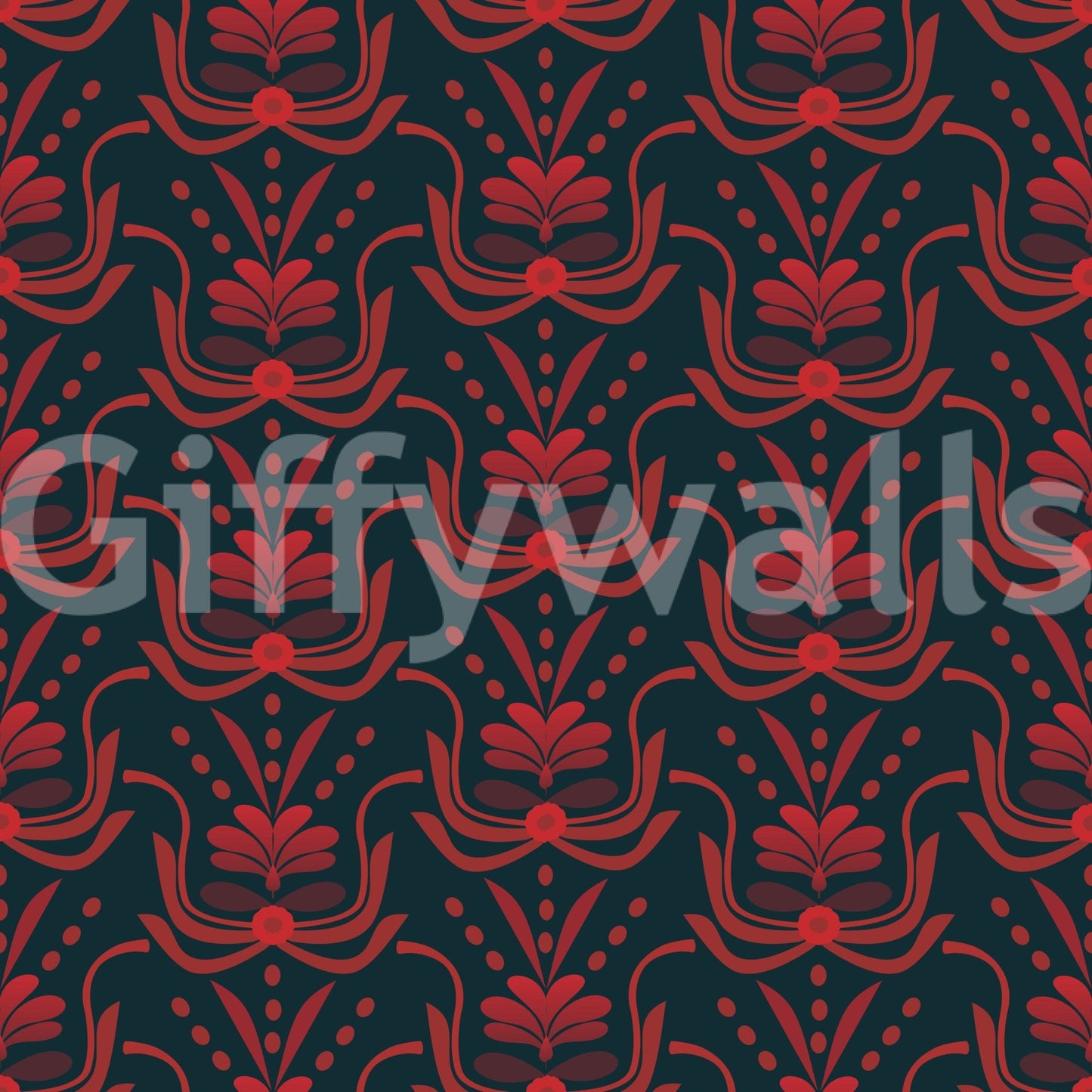 Stylized Botanical Damask