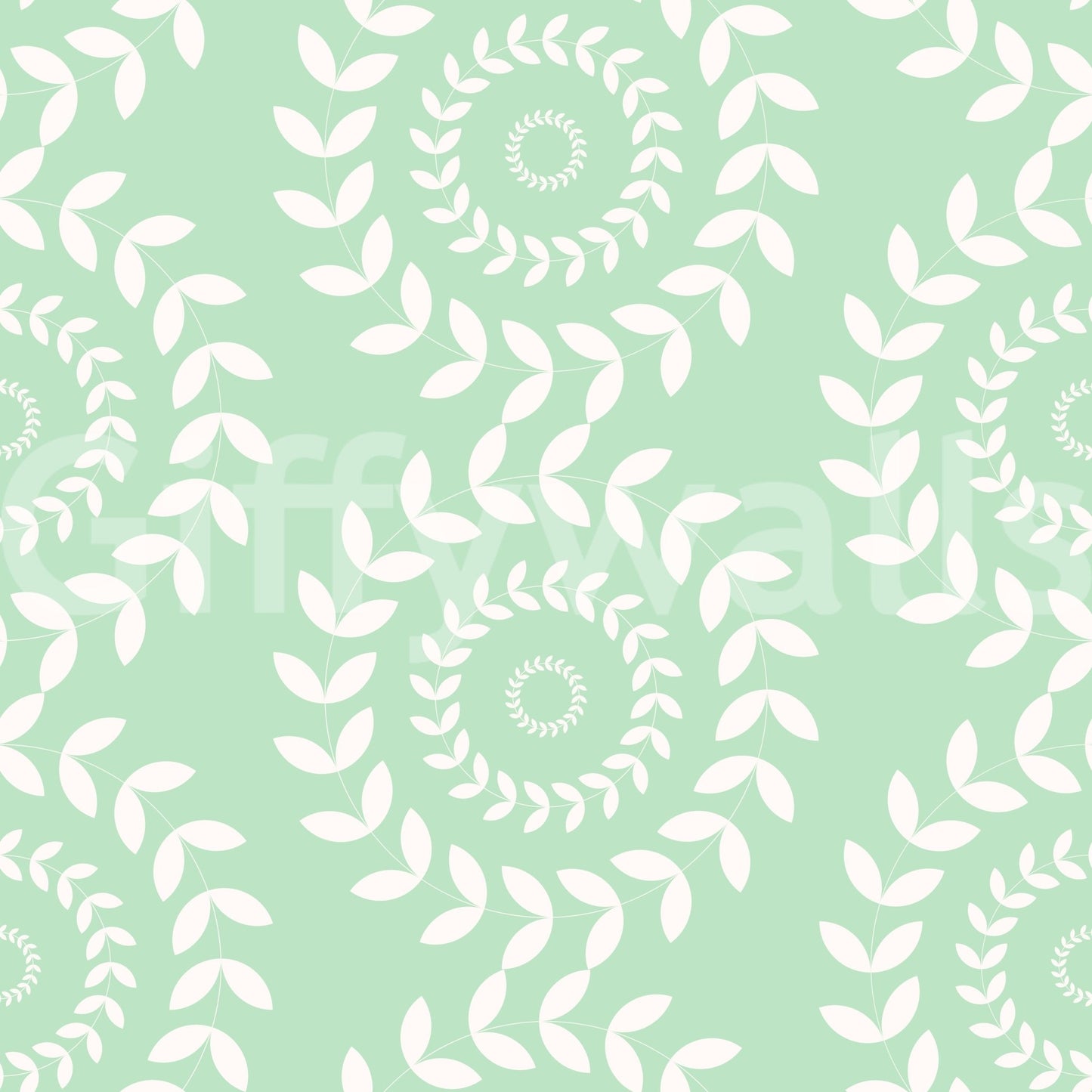 The wallpaper provides a refined and decorative backdrop.