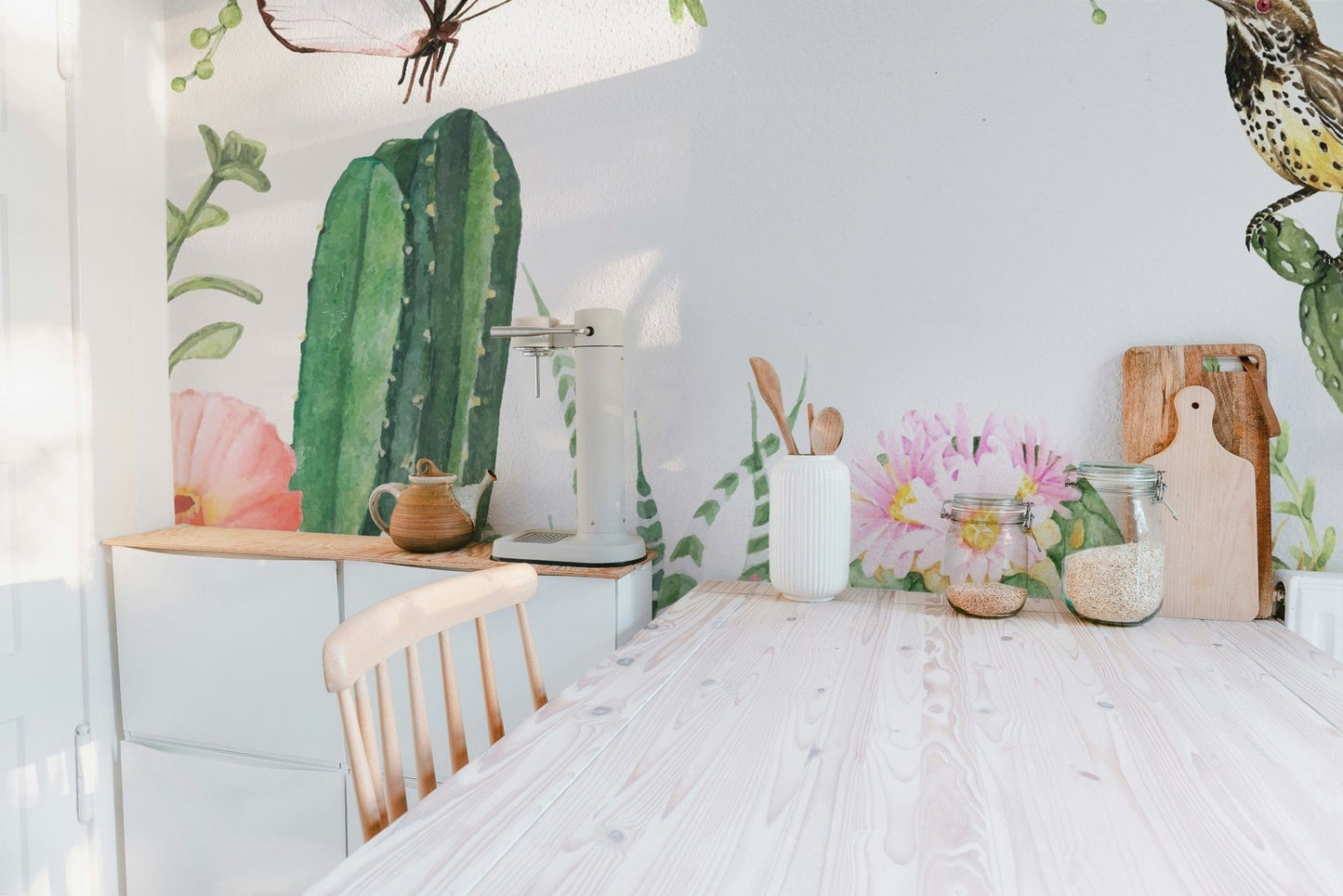 Nature-inspired Succulents Plants Wallpaper Mural flowers-03