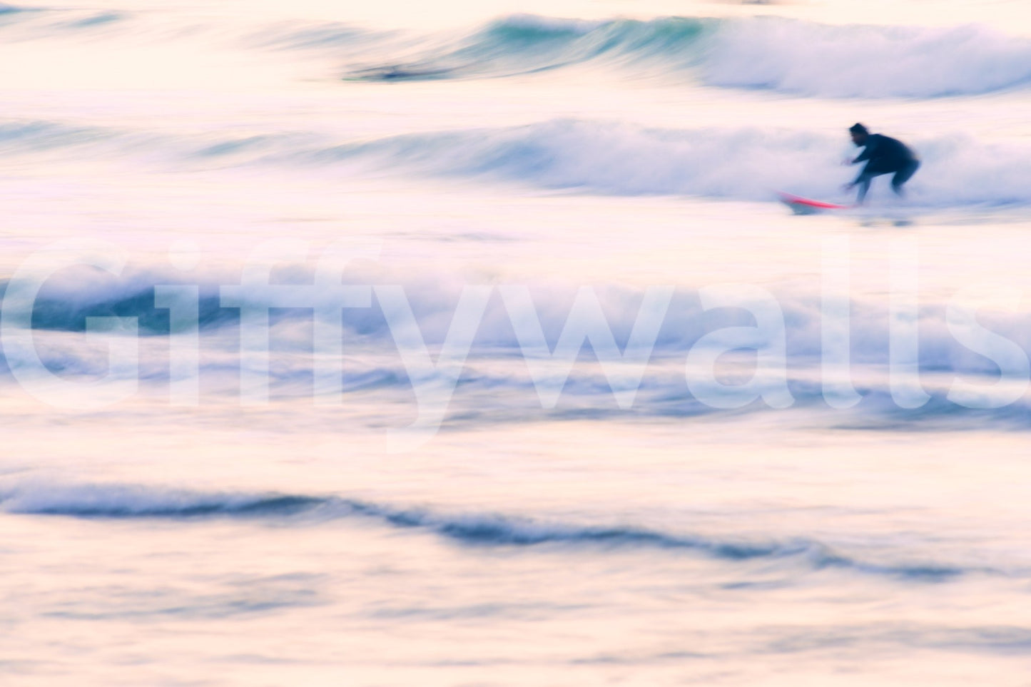 A high-quality serene beach wall mural for walls.
