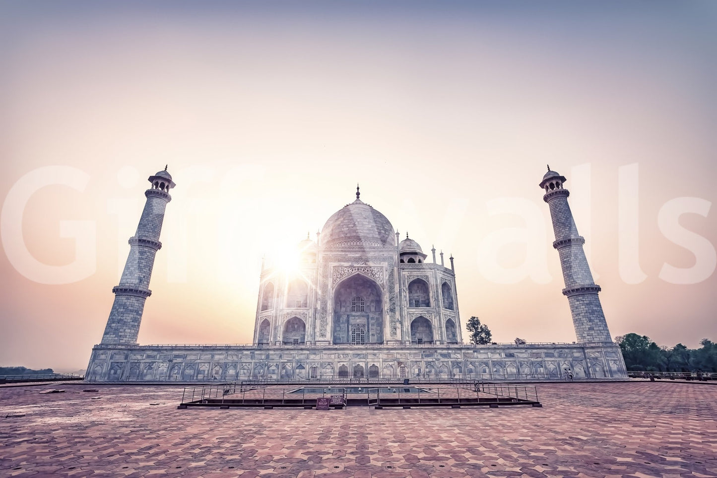 Taj Mahal Majesty Wall Mural for spiritual home decor