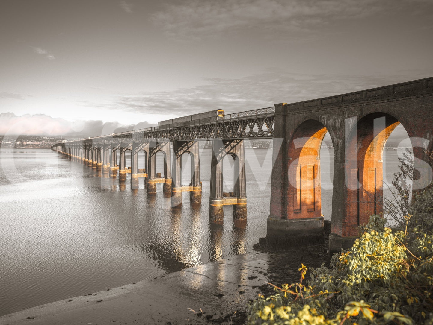 Tay Rail Bridge Wall Mural