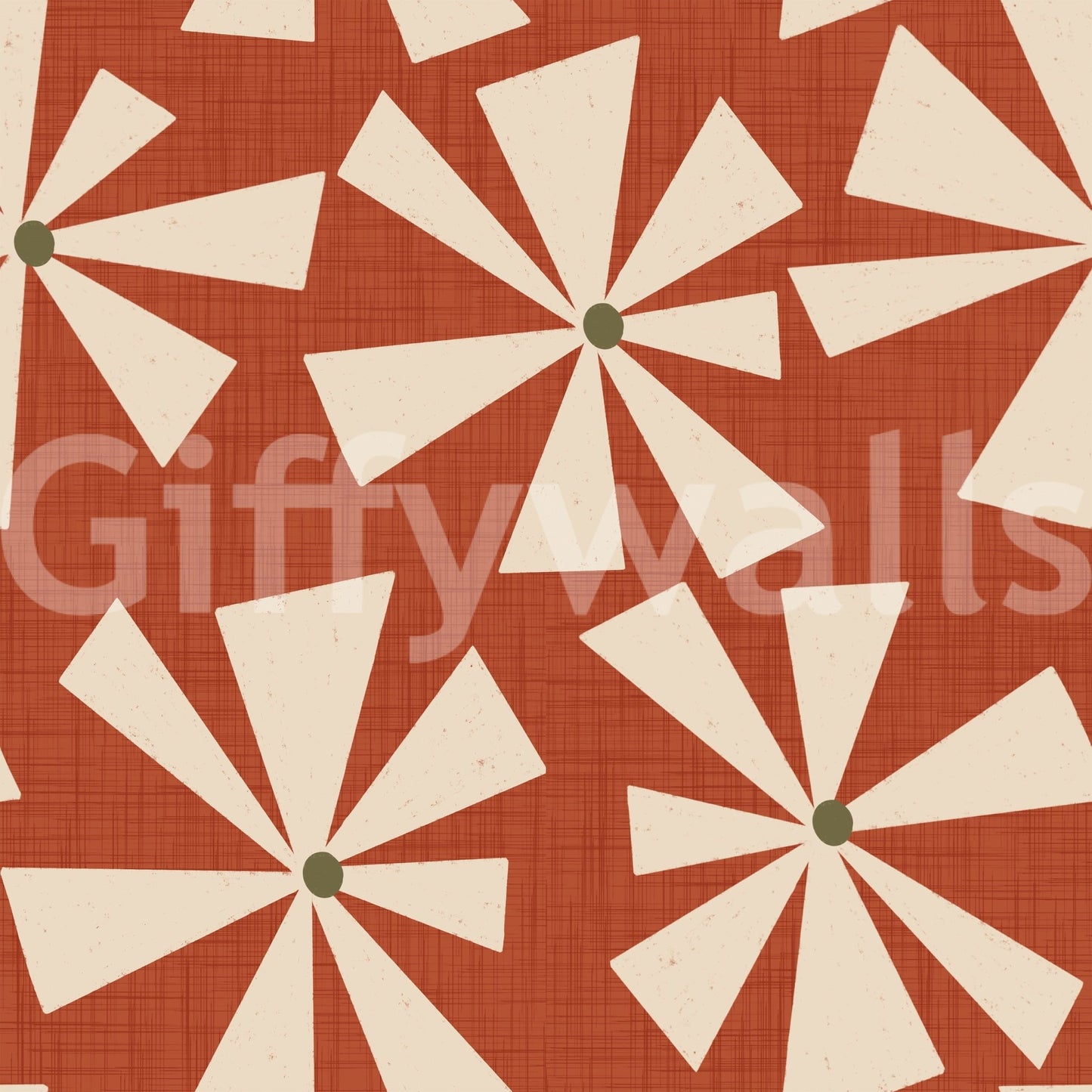 Sempiternal Terrazzo Sunset Wallpaper, gingerly retro print.