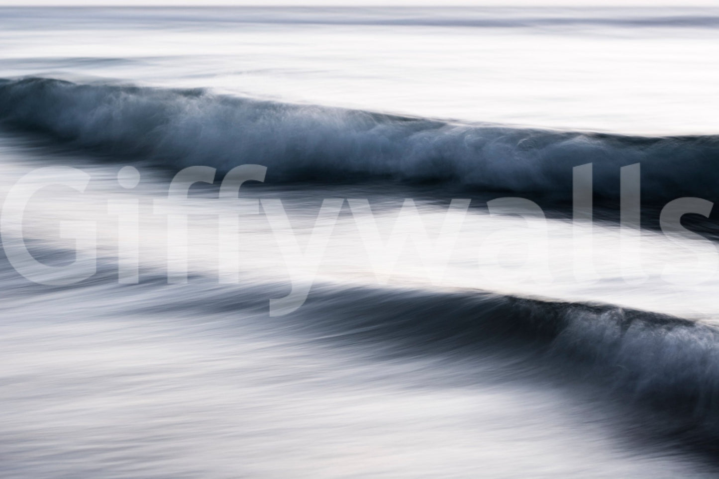 A high-quality serene ocean wall mural for walls.