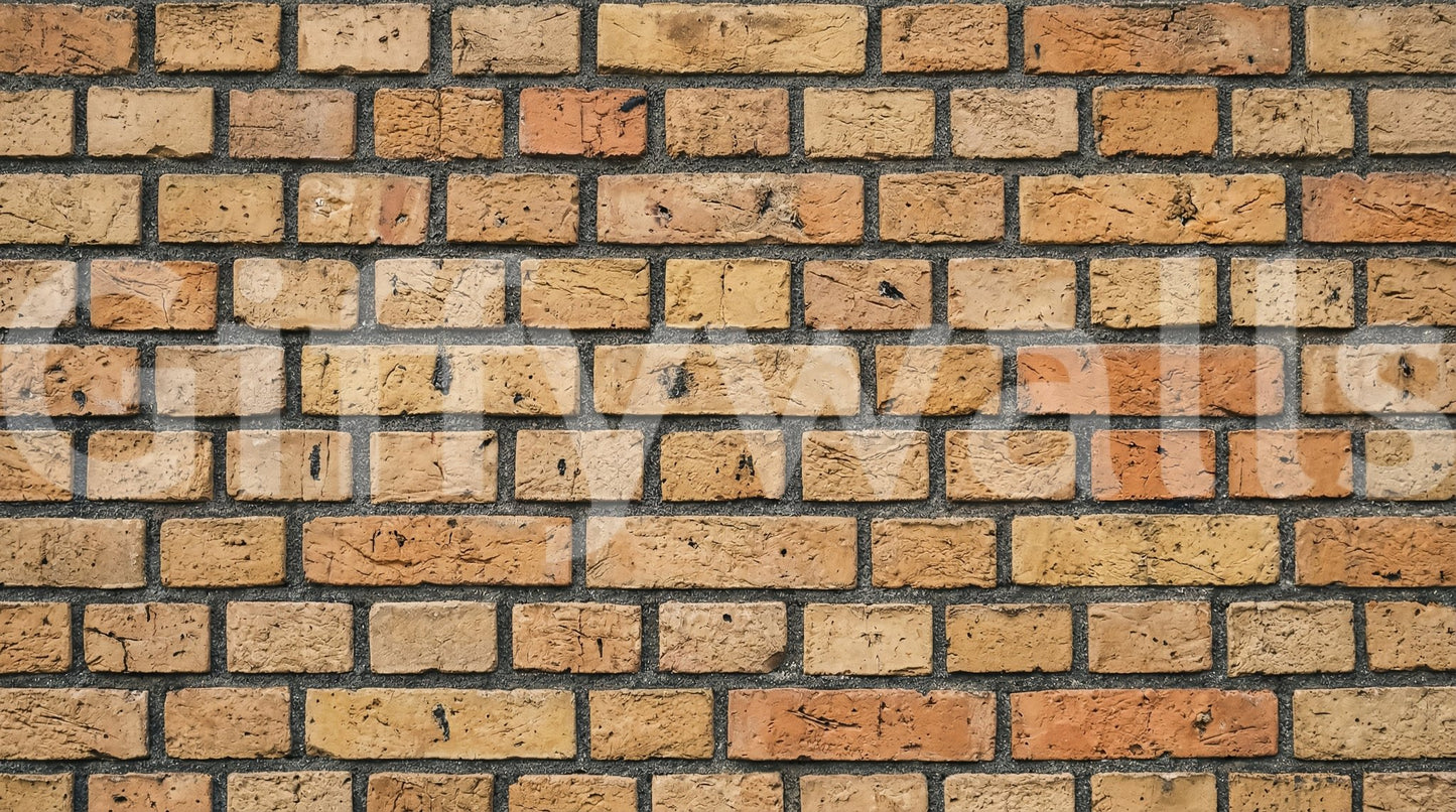A warm brick surface runs through the Timeless Brick Pattern Wall Mural, GD9432