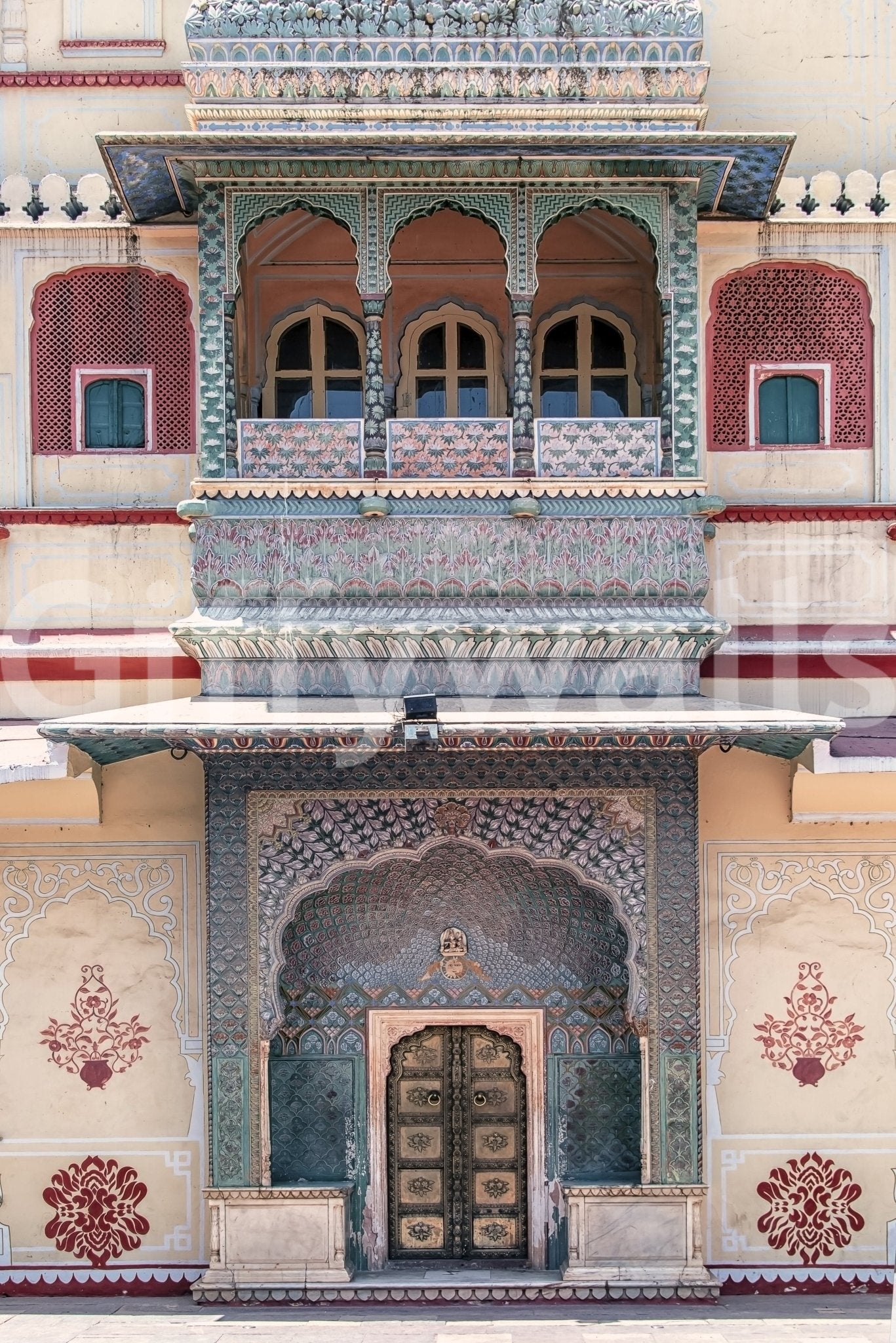 Architectural Timeless stone wallpaper for a quiet reading room environment