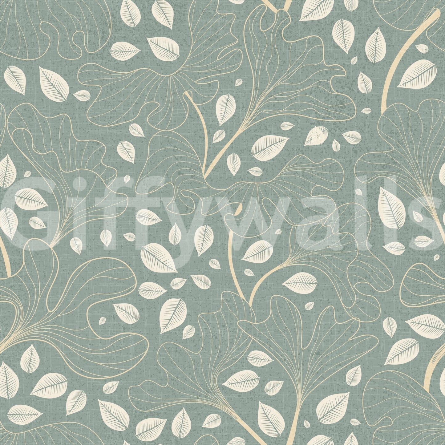 Unique leaf wallpaper with a creative twist. GD3282