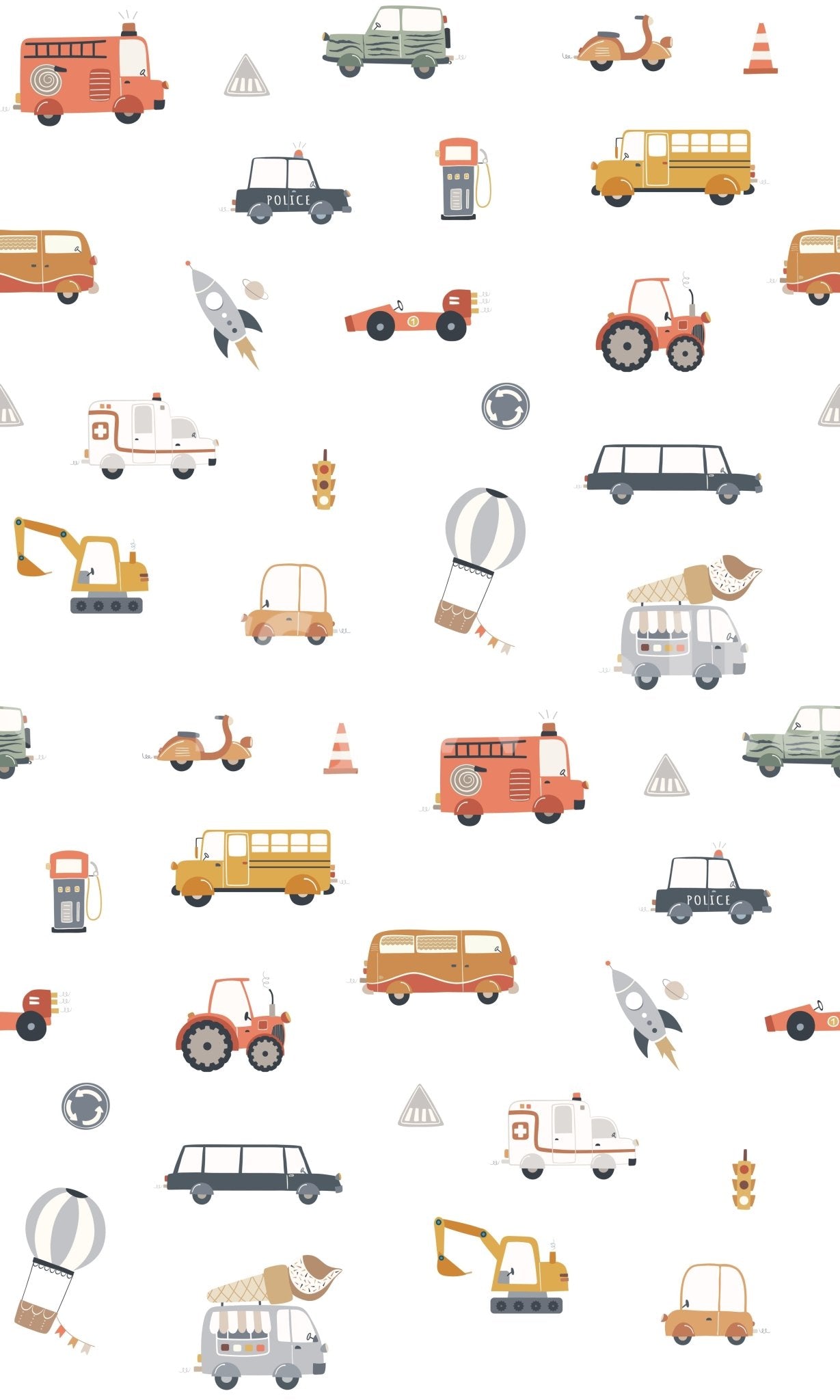 Toot - Toot! Transportation Fun Wallpaper