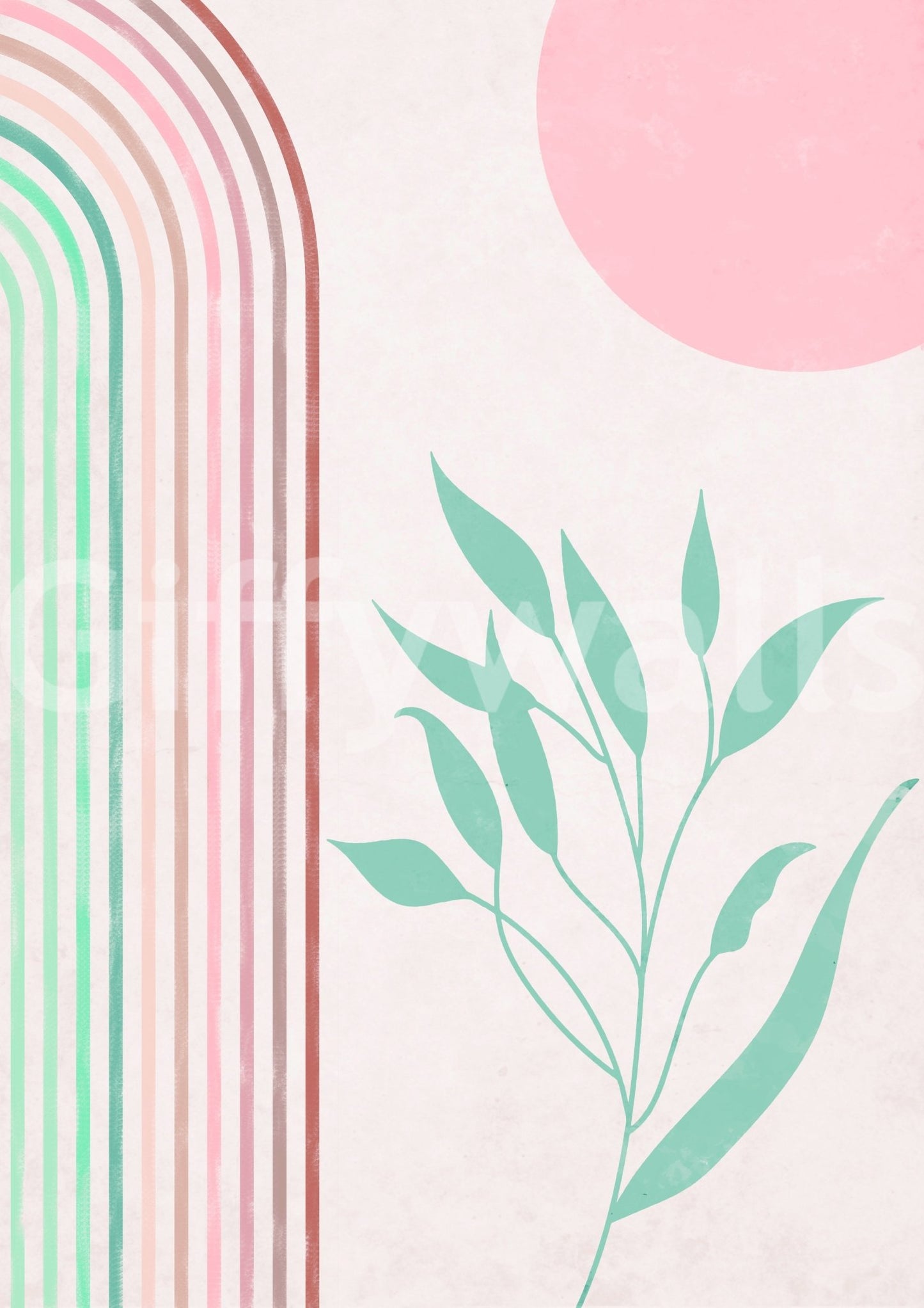 Tranquil Rainbow Escape Wall Mural