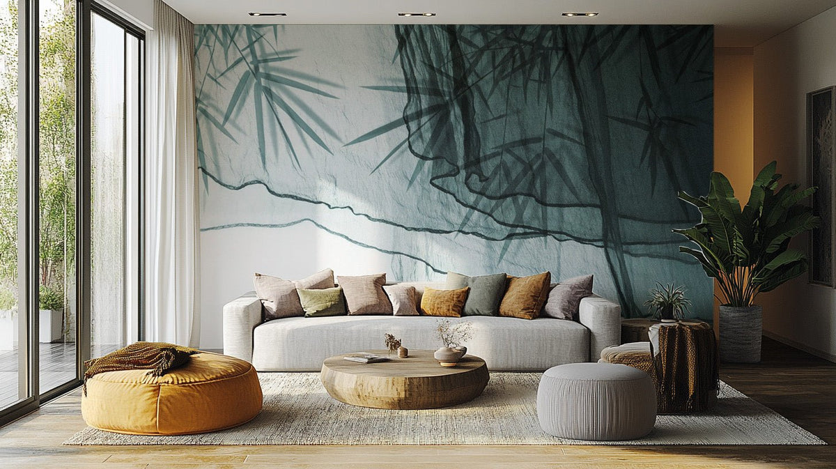 Sophisticated textile wallpaper with a transparent elegance. B783
