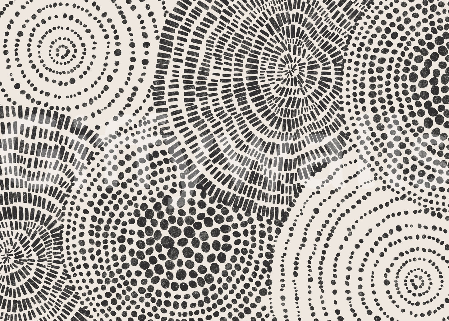 Earthy toned wall mural for a serene guest room environment.