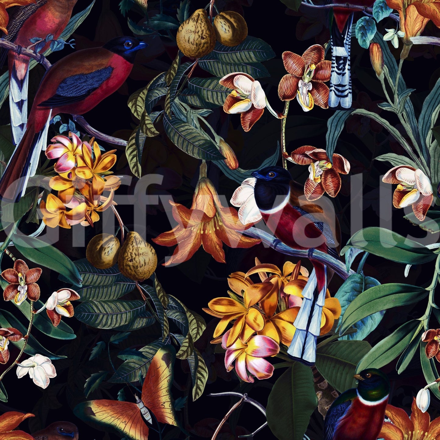 Tropical Nightscape Wallpaper