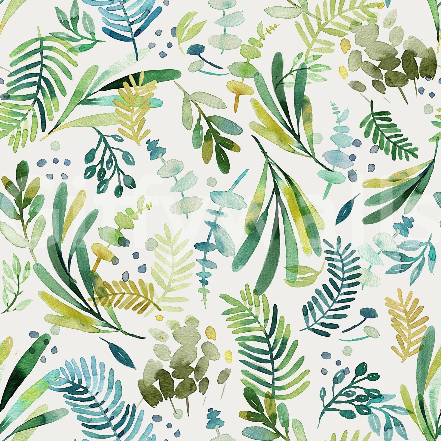 Olive leaf wallpaper bringing natural Tuscan charm