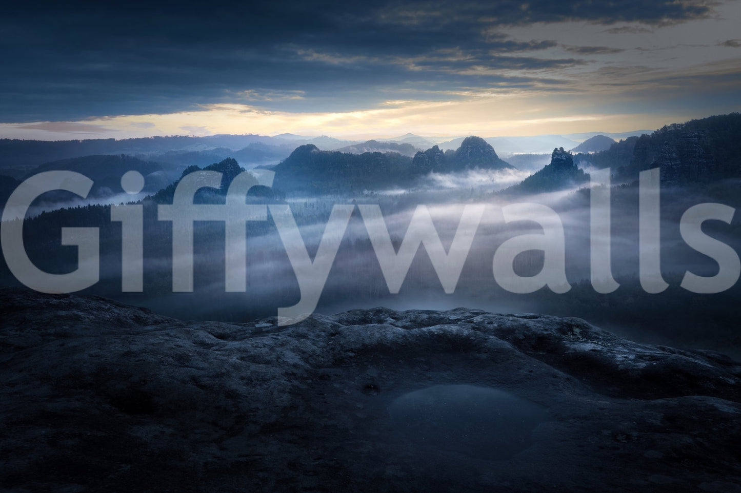 A high-quality minimalist vista wall mural for walls.