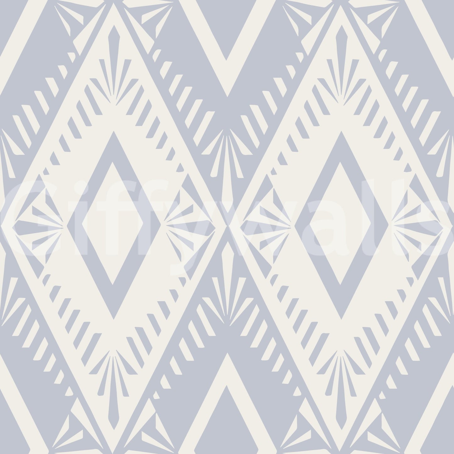 A seamless pattern of vertical rhombuses on a wall