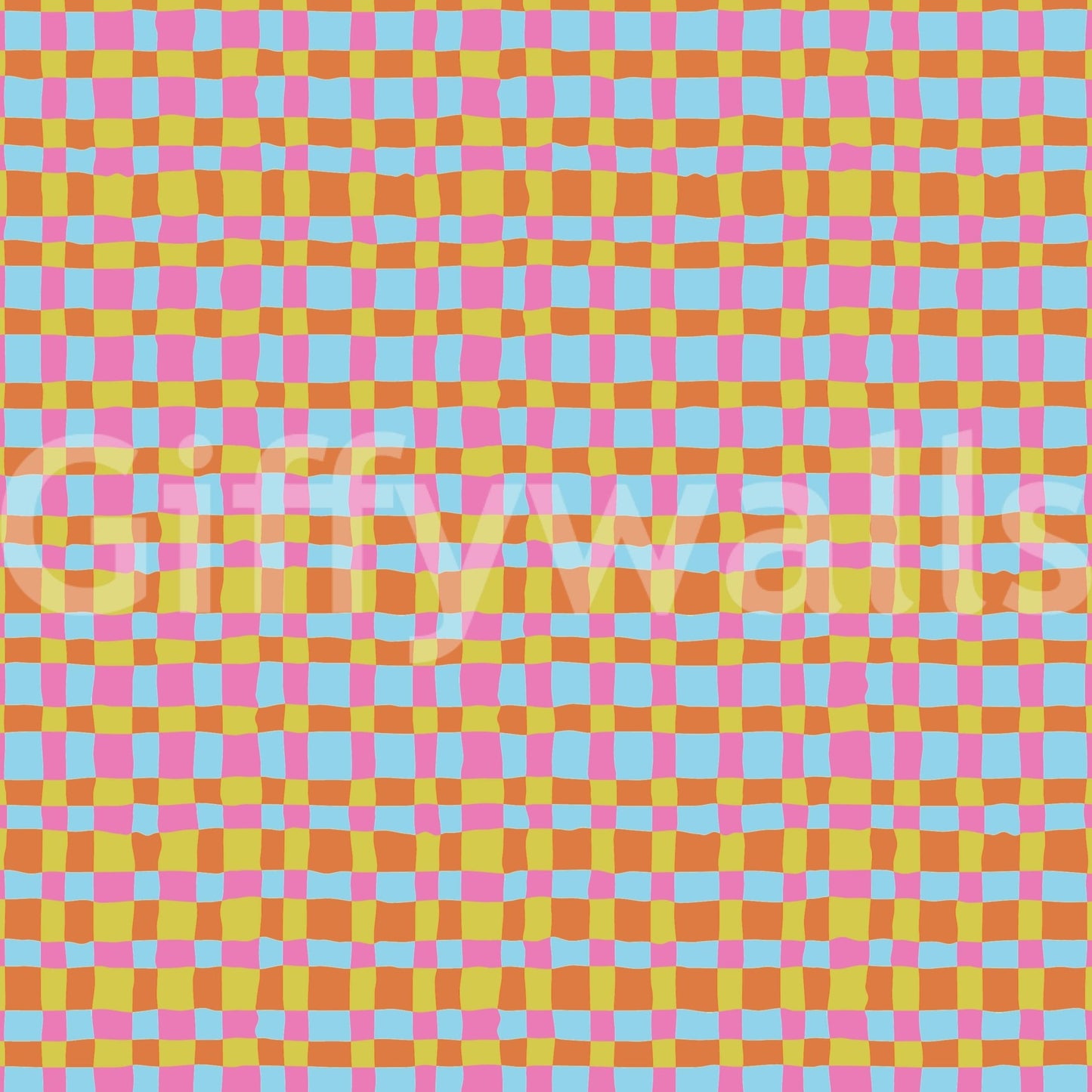 Vibrant Quilt Blocks wallpaper, unique eclectic surface covering material.