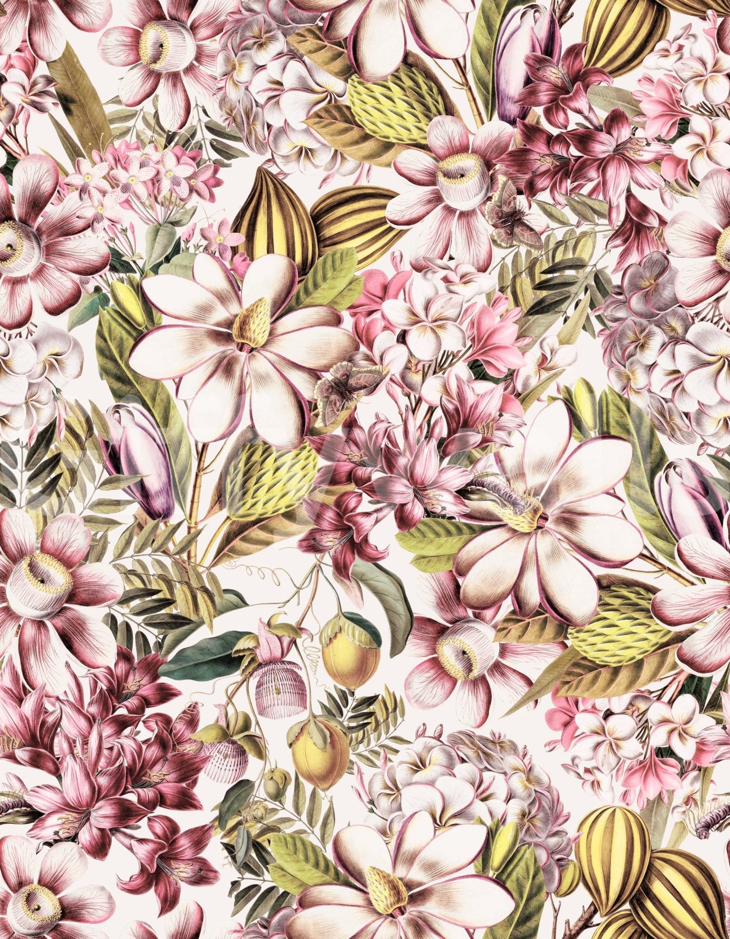 Vintage Botanical Garden Wallpaper