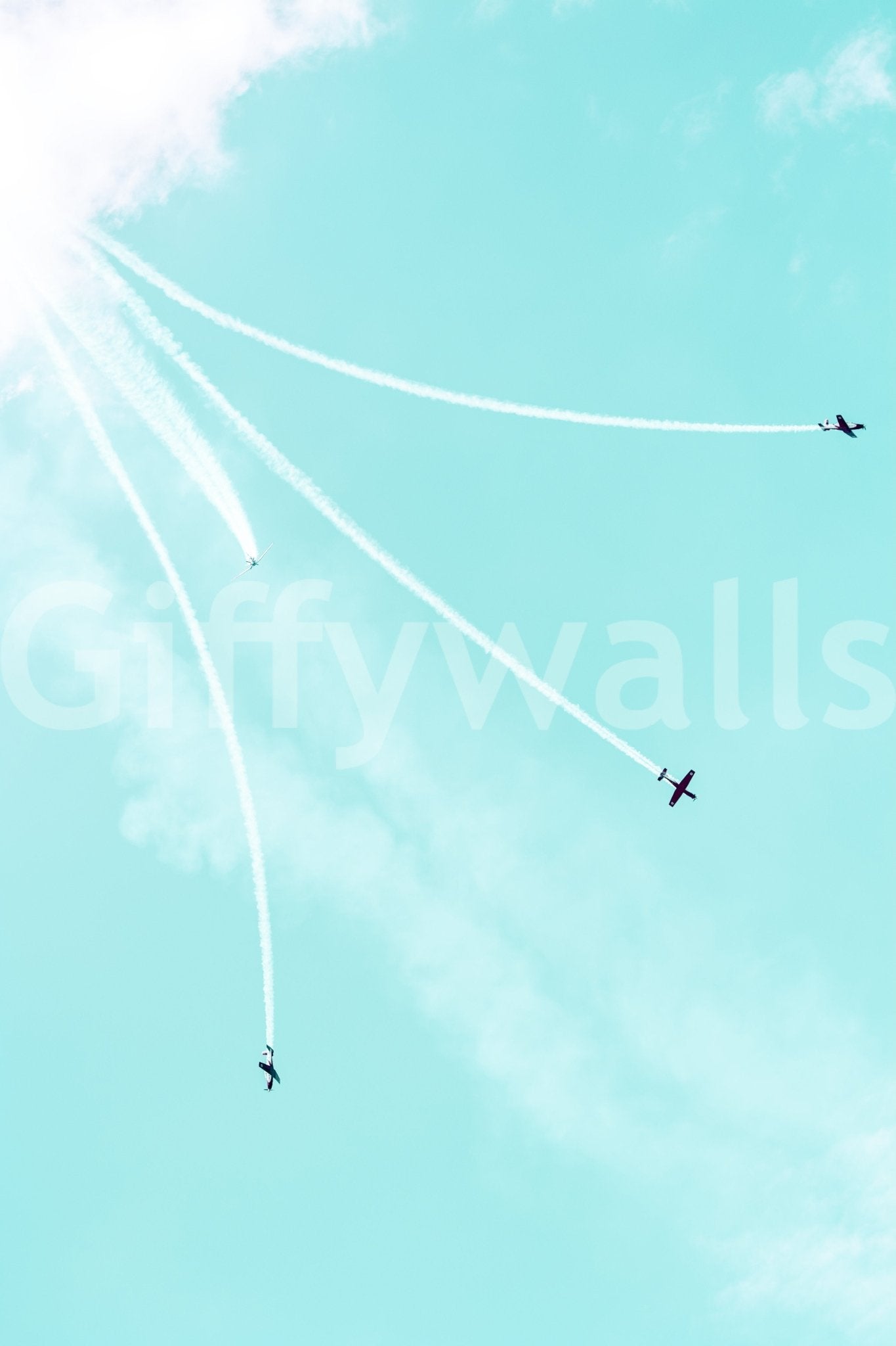 A high-quality WWII era wall mural for walls.