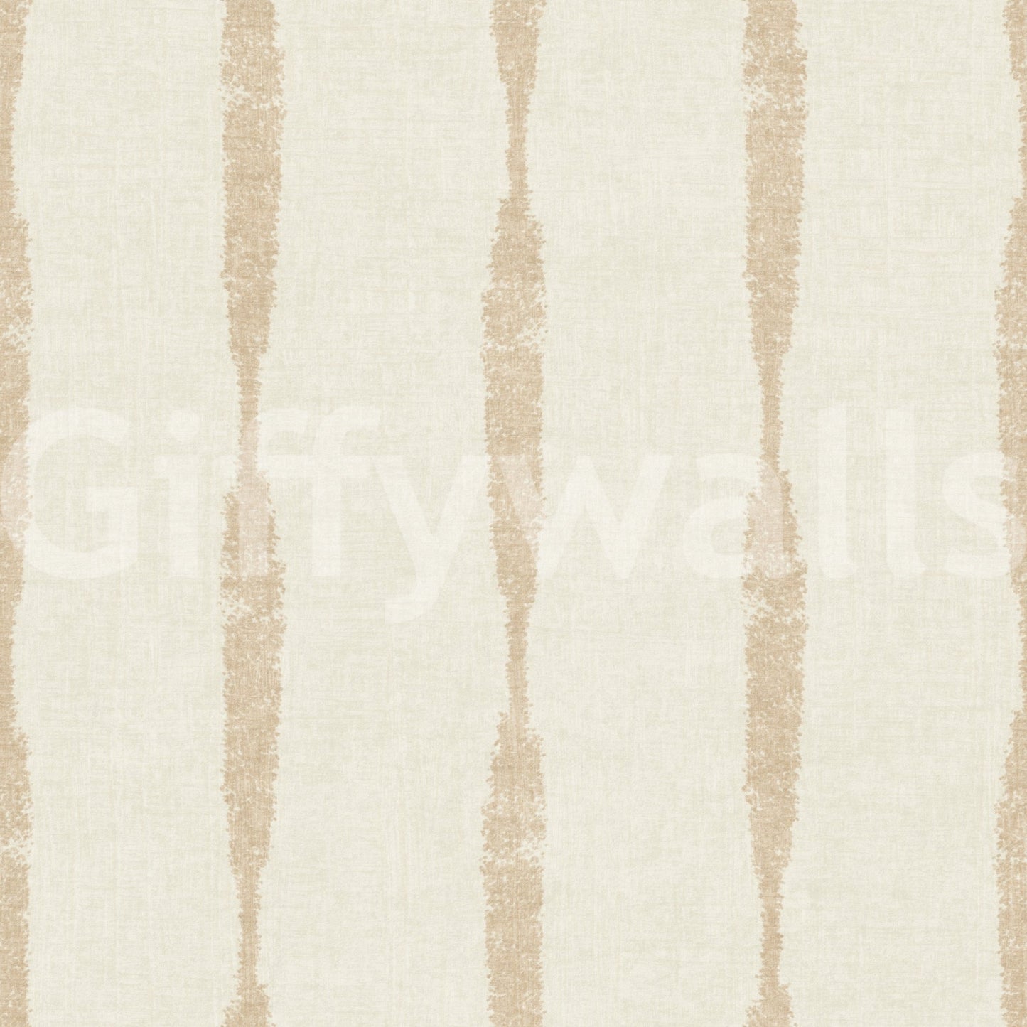 Warm beige distressed stripe wallpaper in cream tones, GD9616