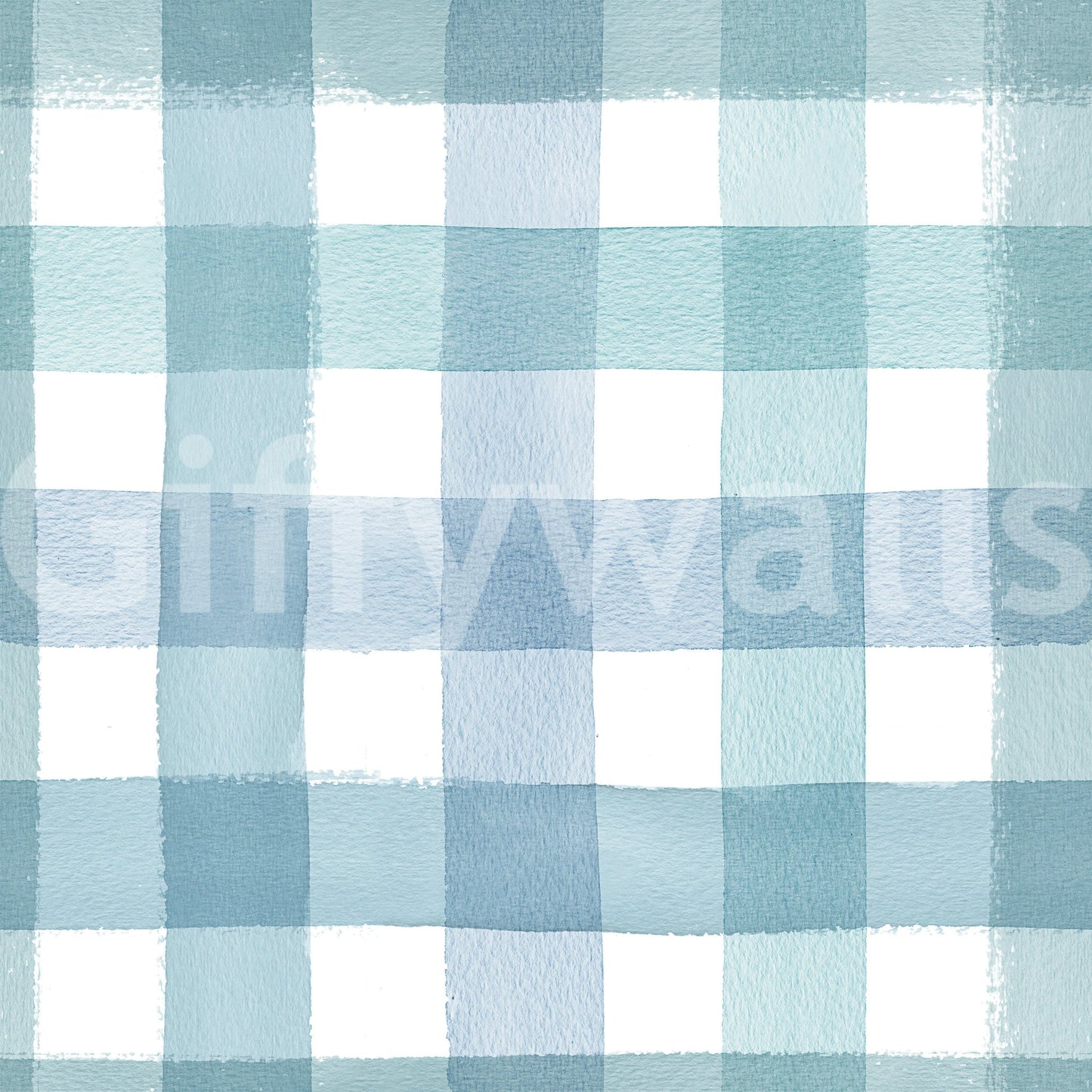 Gentle blue gingham pattern for modern interiors