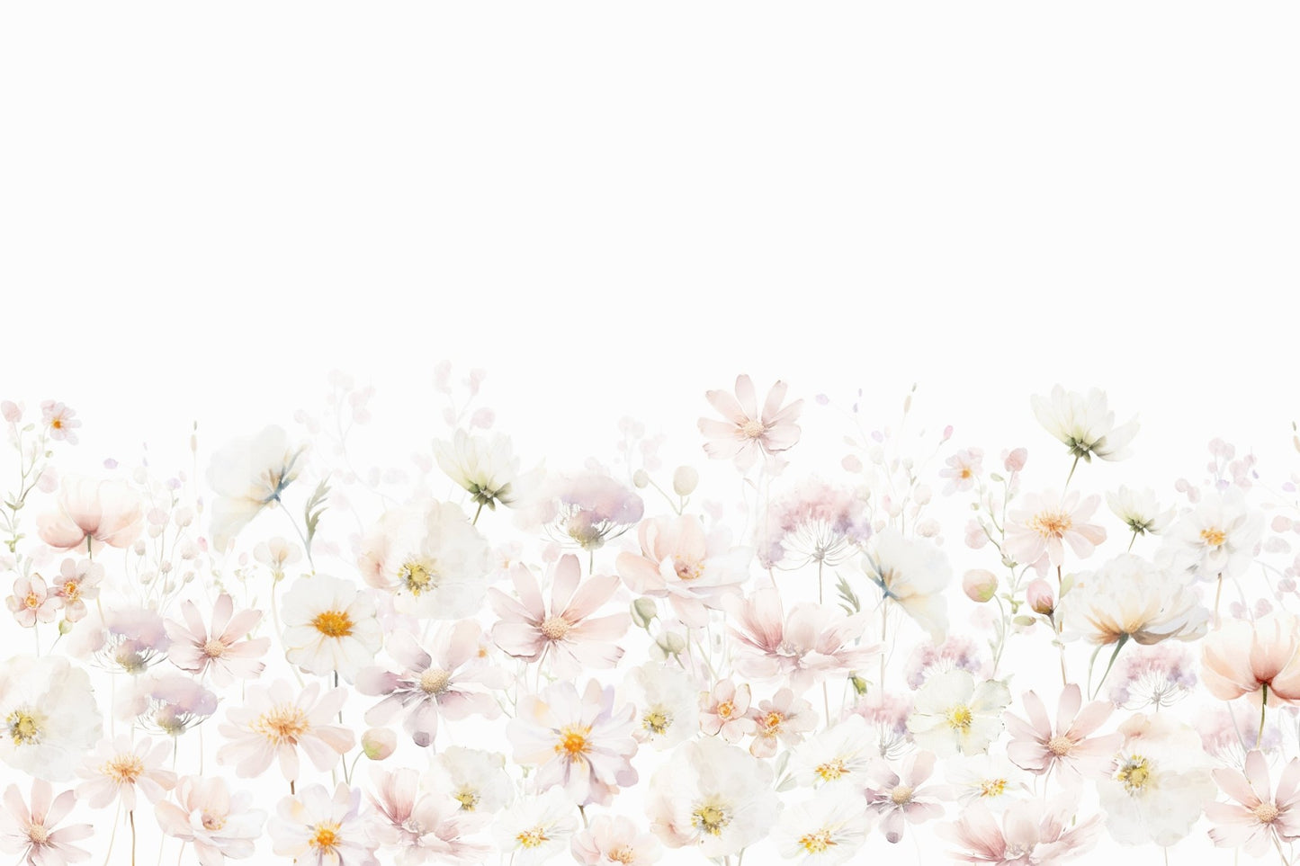 Watercolor Wildflower Dream Wall Mural