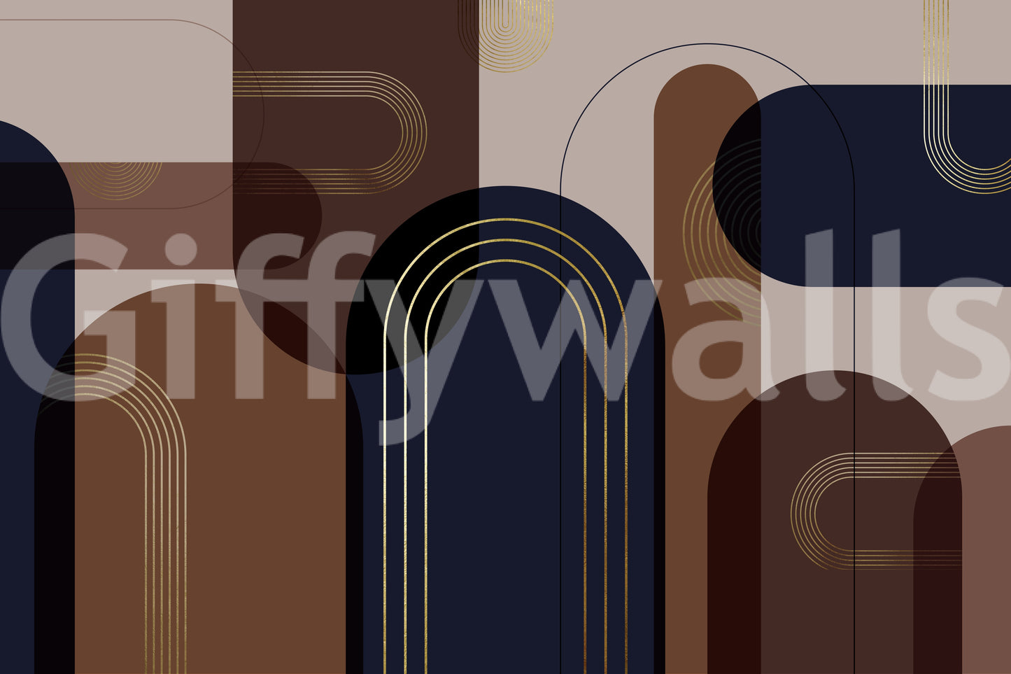 Luxurious curves wallpaper pattern