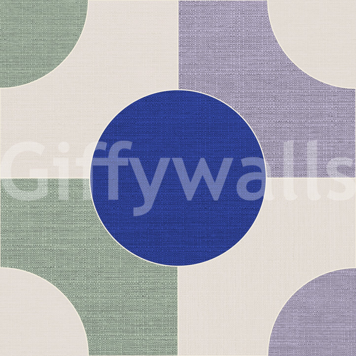 Blue focal point modern wall texture