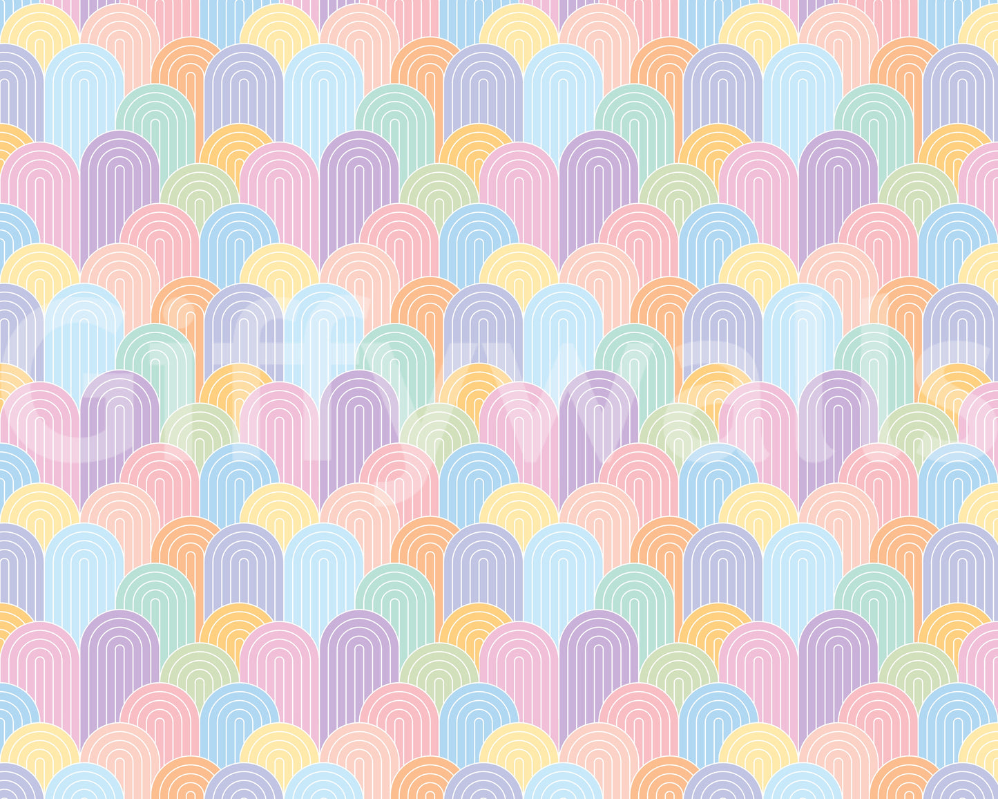 Bright and warm rainbow wallpaper design