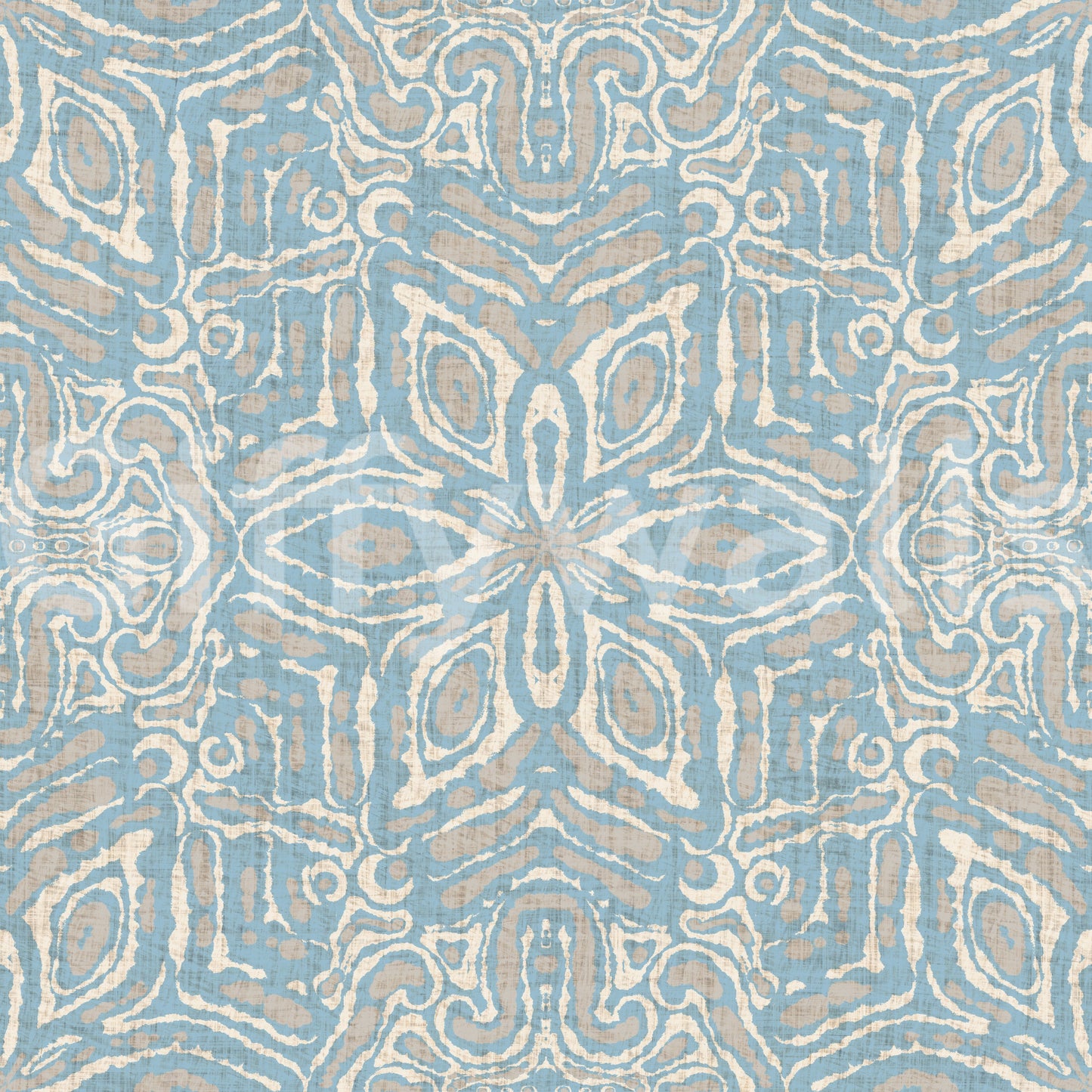 Classic blue pattern wallpaper
