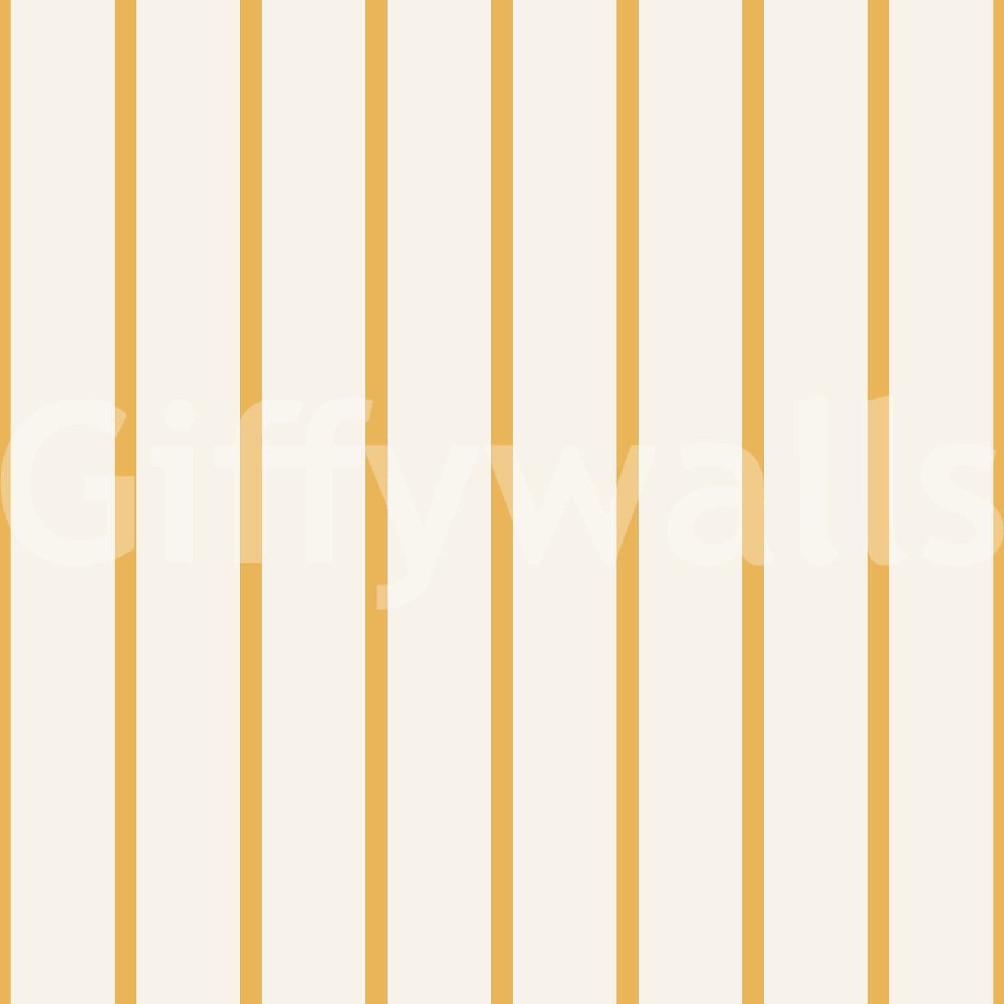 Golden yellow wallpaper with bold vertical stripes