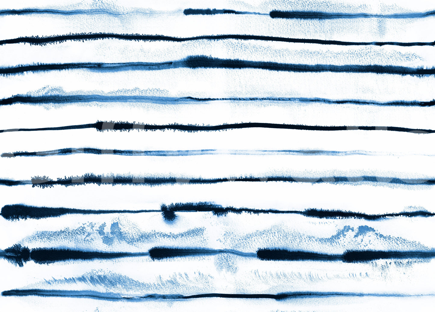 Modern indigo stripe wallpaper