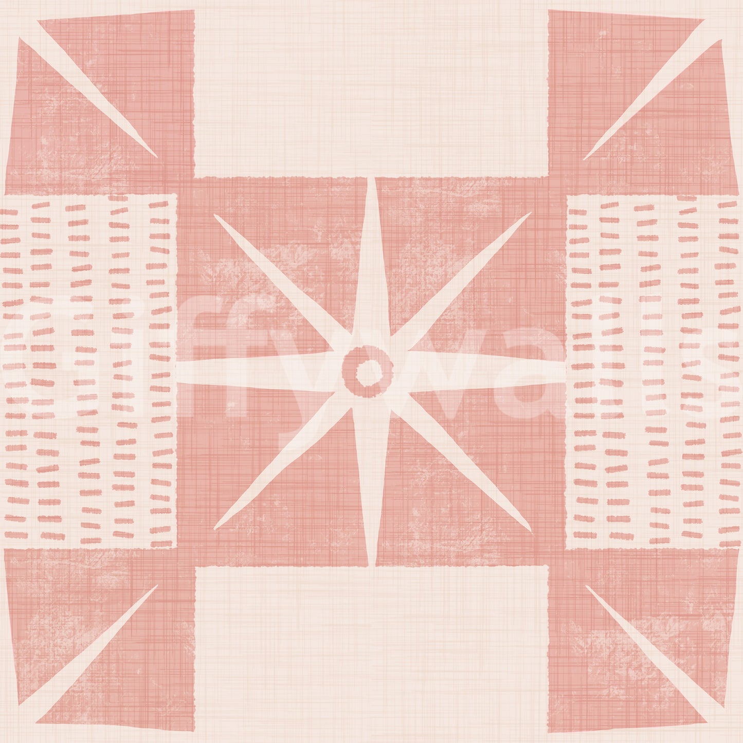 Quilt block wallpaper pink pastel style