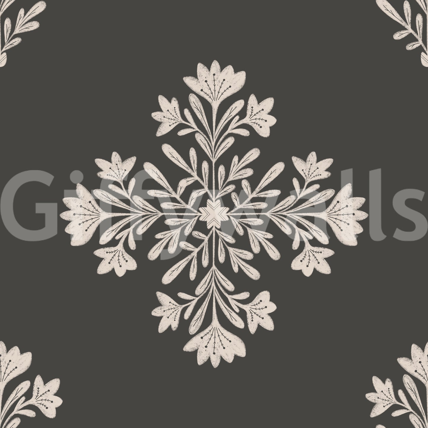 Stylish wallpaper for walls with natural patterns