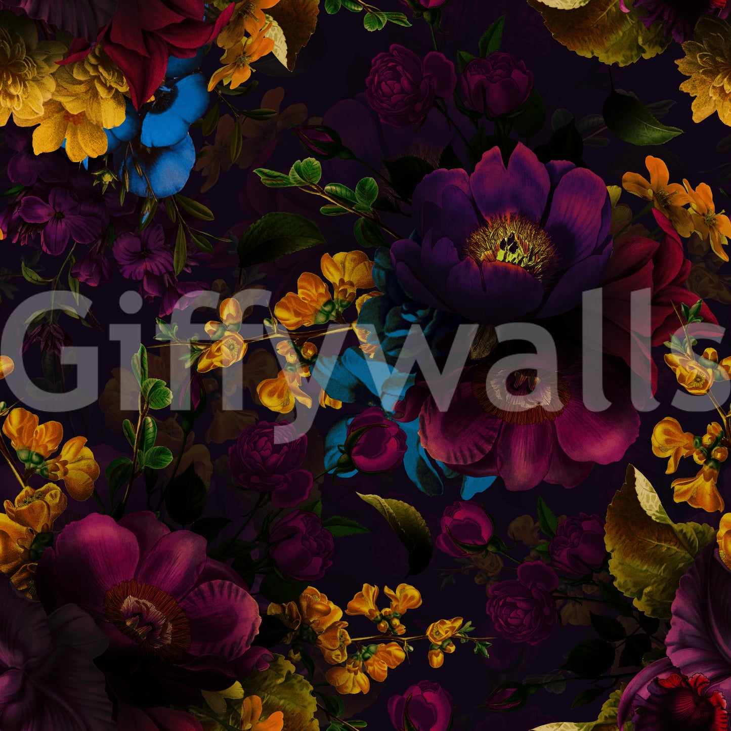 Grandmillennial Dramatic Glamour Heritage Gothic Dark Moody Florals 10 Wallpaper