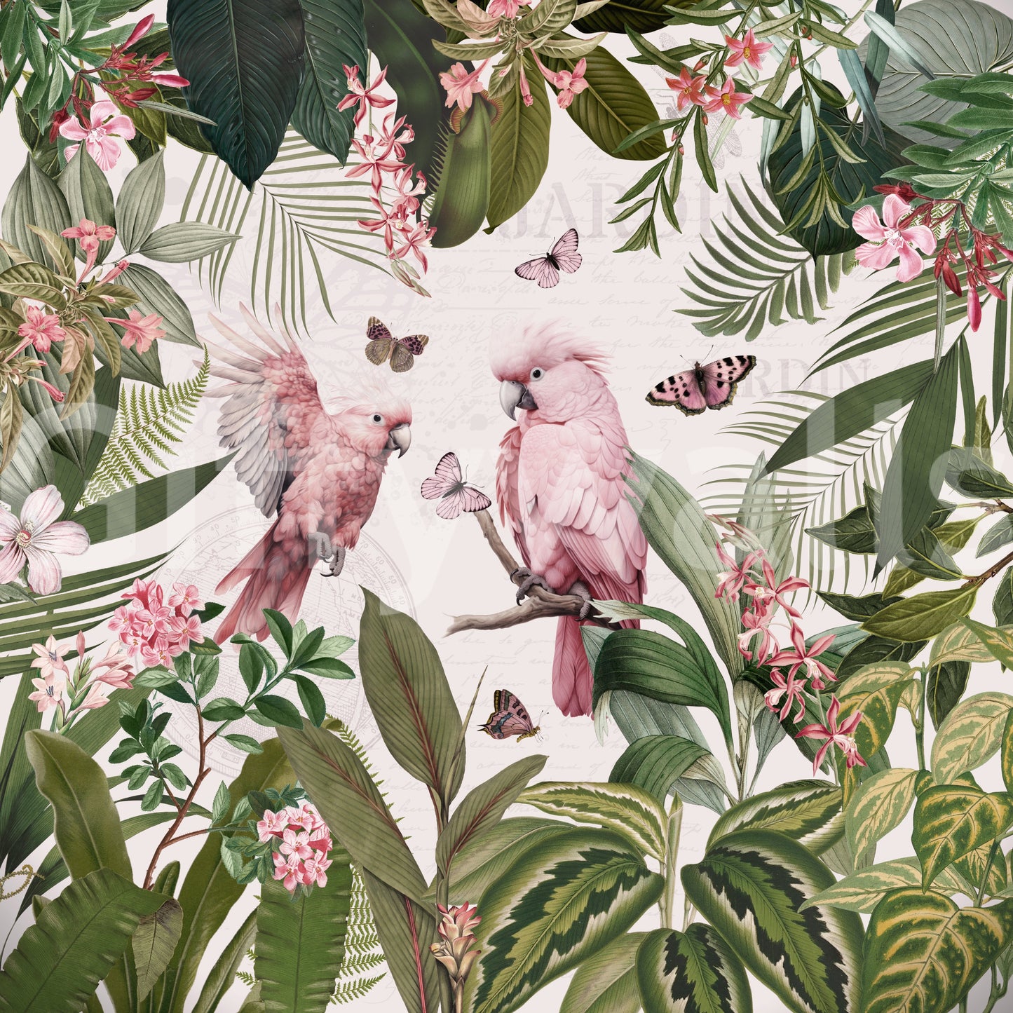 Garden rendezvous mural perfect for bedrooms