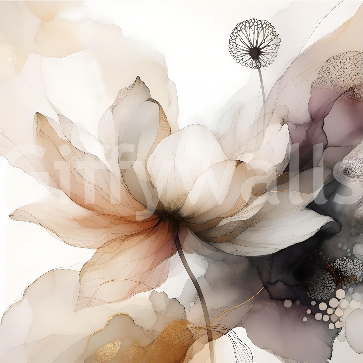 Lotus Botanica Dream Wall Mural