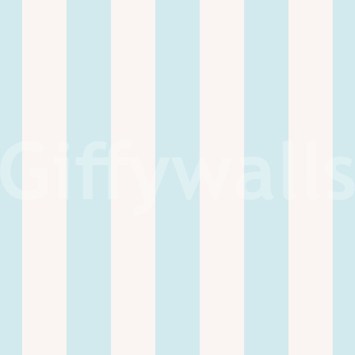 Stylish striped wallpaper with a baby blue and beige palette.