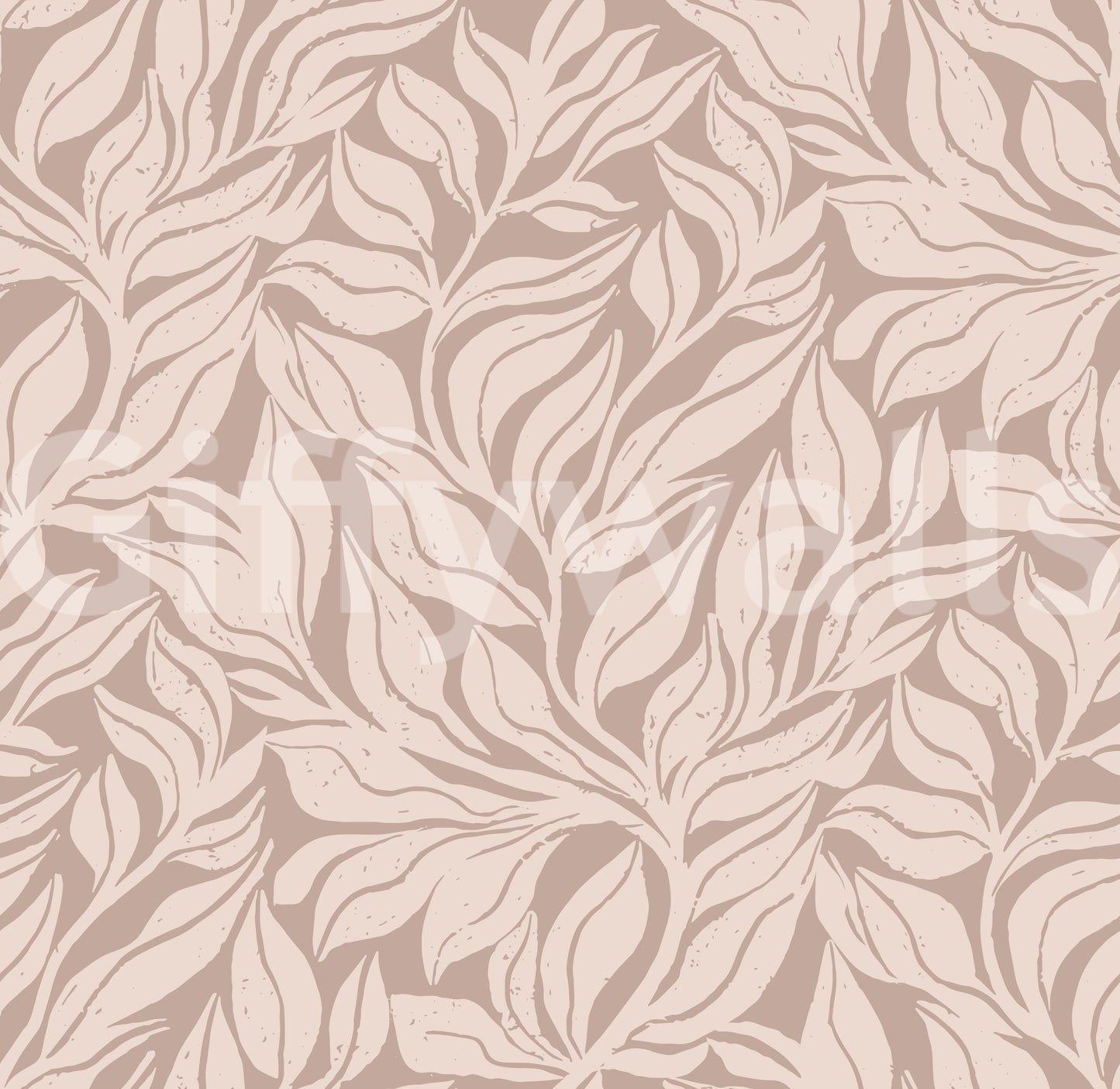 Serene nature-inspired wallpaper with botanical elements.