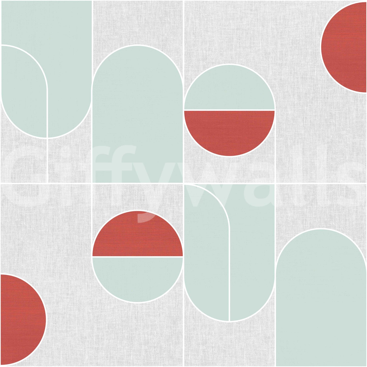 Office accent wall with Geometric 07 modern wallpaper