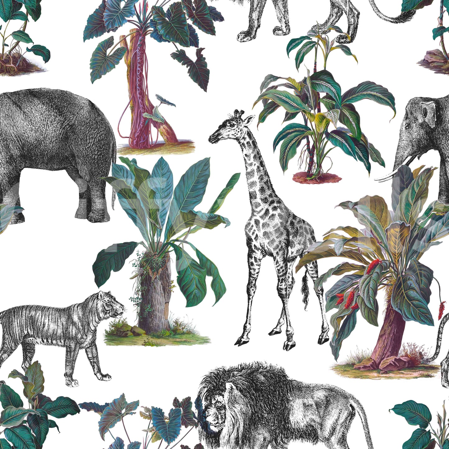 Organic wall pattern evoking calm, forested ambiance