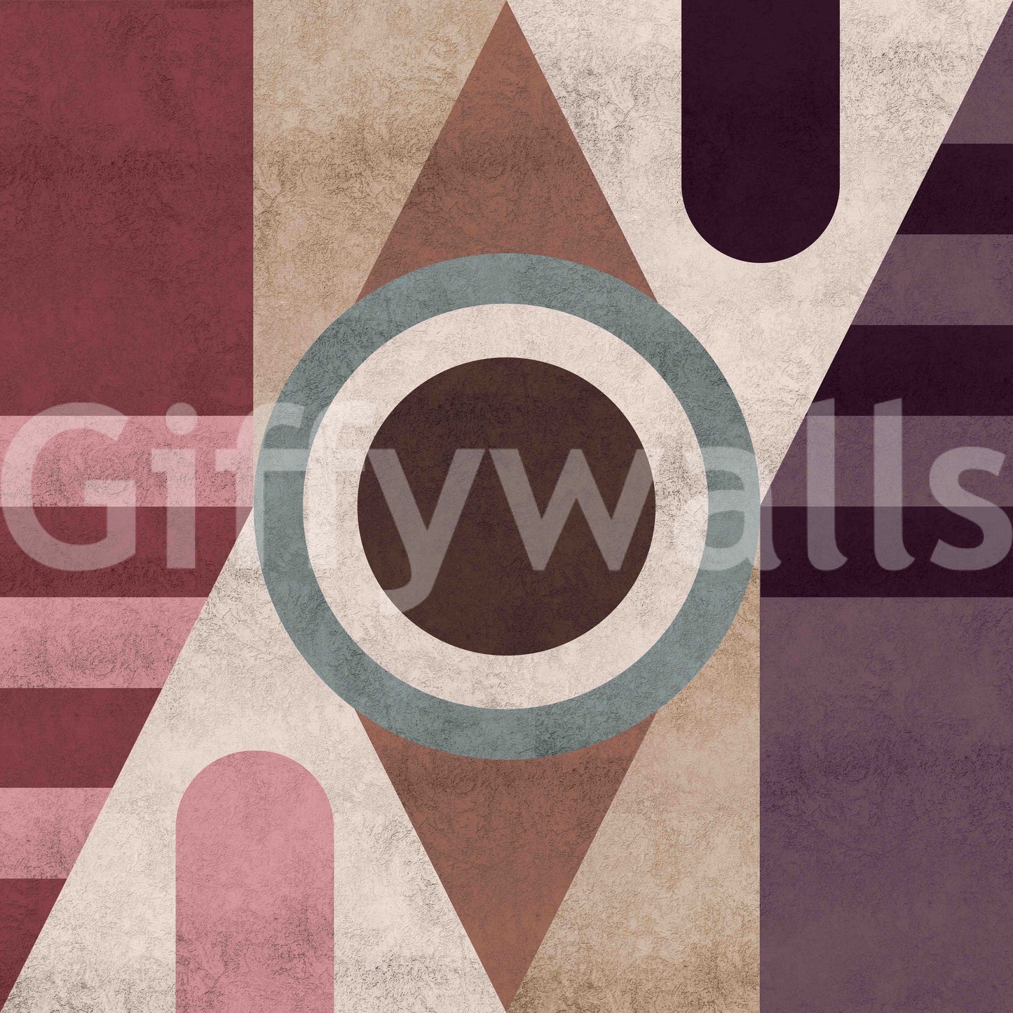 Urban geometric design wallpaper for sophisticated decor