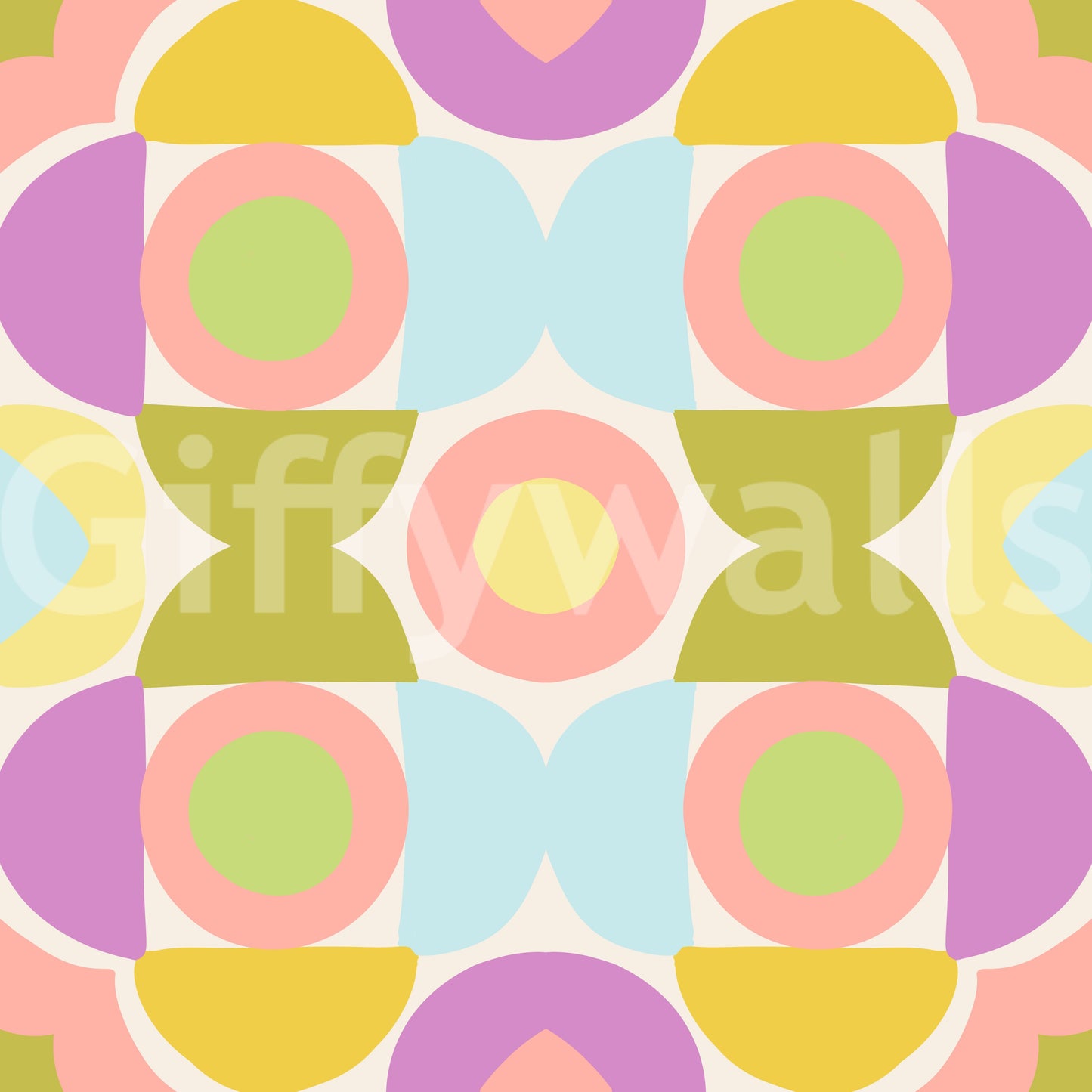 Eye-catching Kaleidoscope Kisses wallpaper for a dynamic room