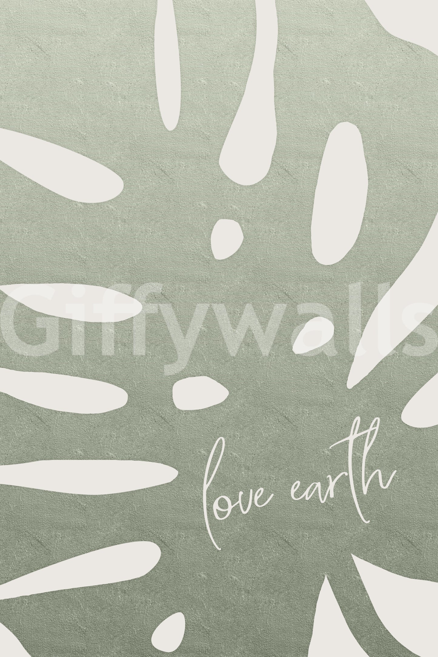 Love earth concept wall mural