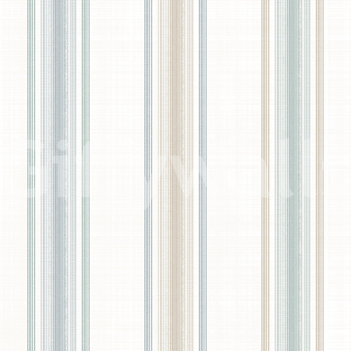 Coastal living room wallpaper with vertical stripes
